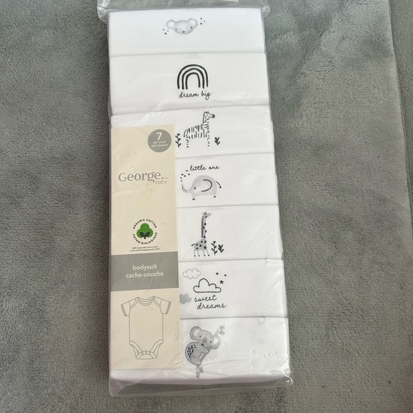 **3 for $15**George White Bodysuit One Piece - Picture 1 of 3